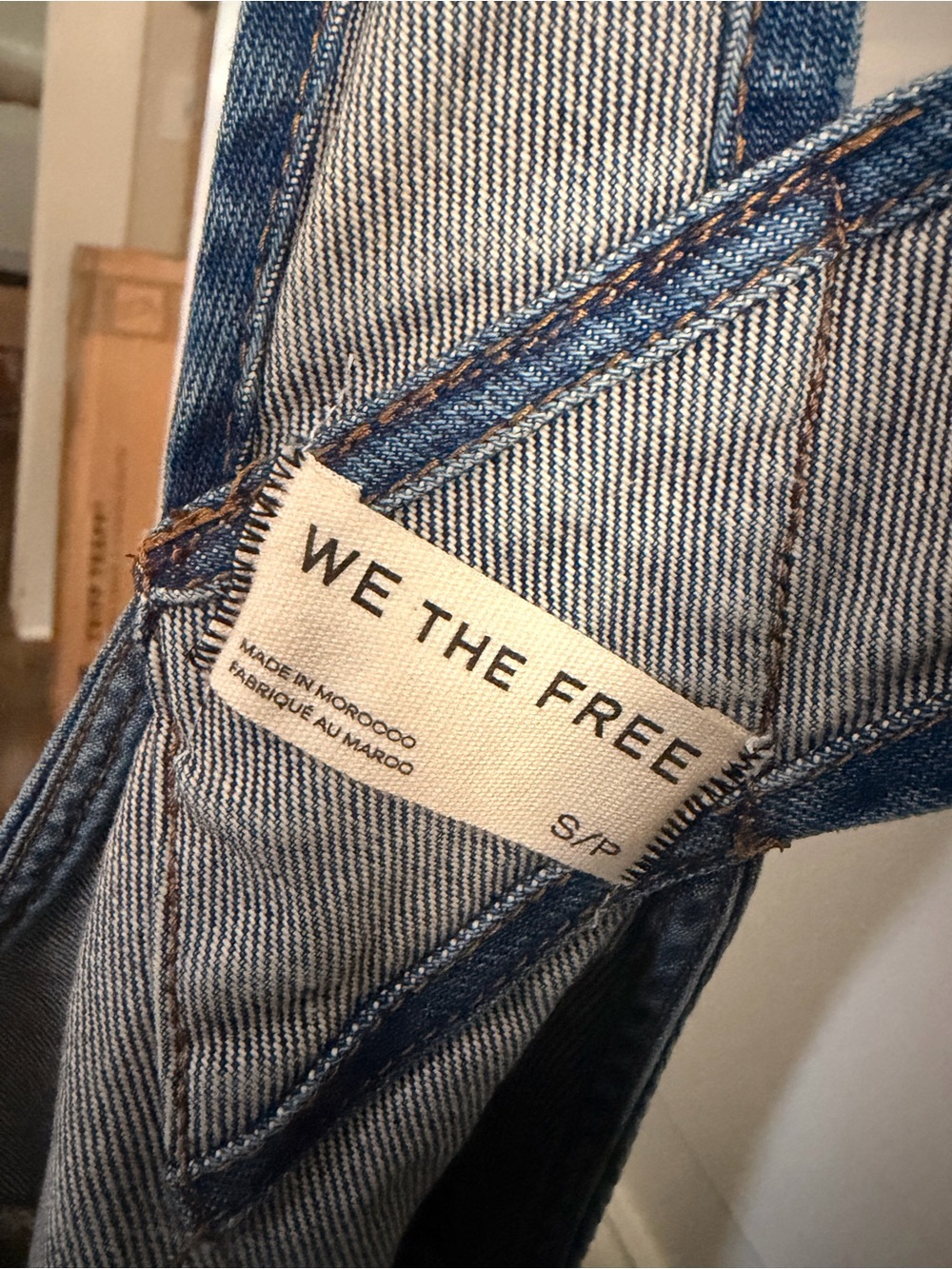 Free People Classic Blue Denim Overalls - Women's Relaxed Fit - Picture 6 of 6